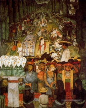  1924 Galerie - bon vendredi sur le canal de Santa Ana 1924 Diego Rivera